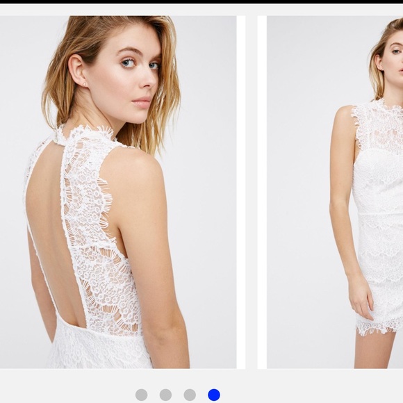 NWT Free People Intimately Daydream Lace Dress WhT - Picture 5 of 8